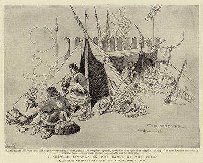 A Chinese Bivouac on the Banks of the Peiho by Charles Edwin Fripp